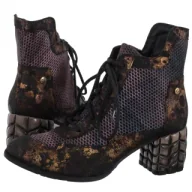 Botki damskie - Botki Brąz+Bordo 06989-02/00-8 (MA1414-a) Maciejka - miniaturka - grafika 1