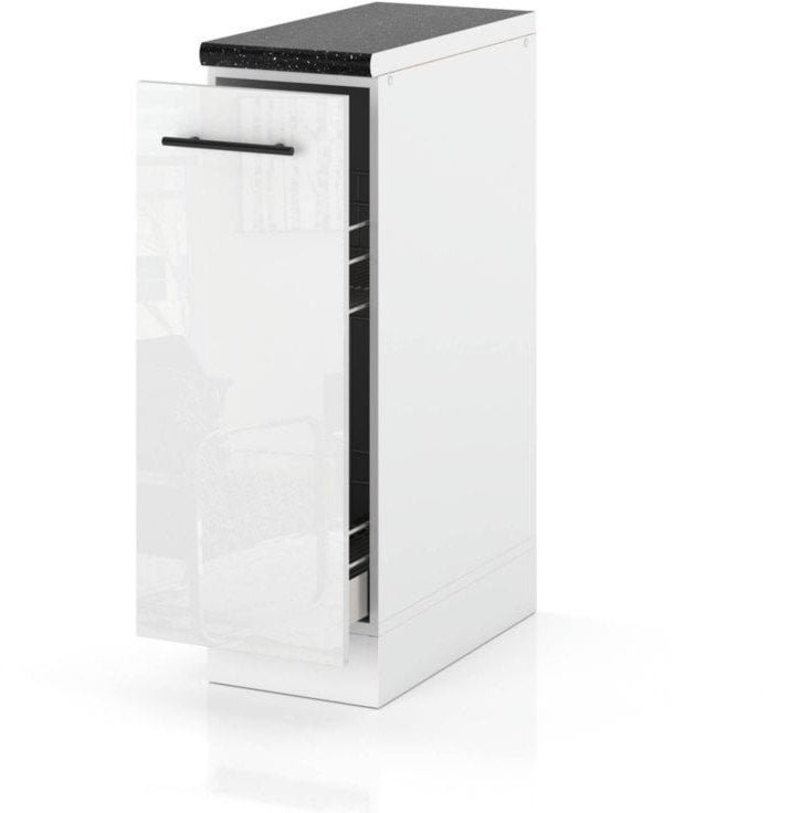 Szafka Kuchenna Stojąca Z Blatem Szafka Cargo 20cm Spremium Biały Połysk
