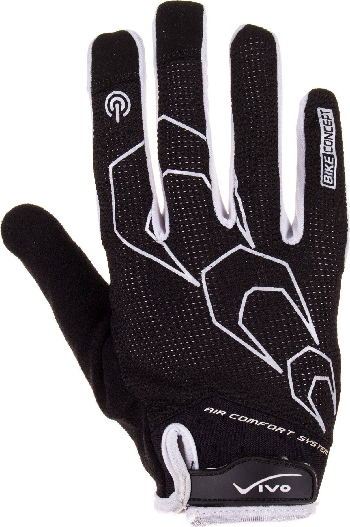 Vivo Rękawiczki rowerowe Vivo SB-01-9517-A czarno-białe XL