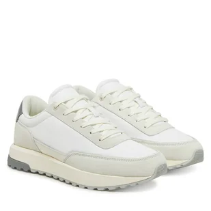 Sneakersy Calvin Klein Low Top Lace Up Repreve Mix HM0HM01714 Biały - Sneakersy męskie - miniaturka - grafika 1