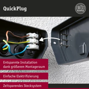 Paulmann kinkiet zewnętrzny LED Azalena ZigBee, 2200K, biały - Lampy ogrodowe - miniaturka - grafika 4