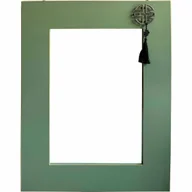 Lustra - Lustro ścienne DKD Home Decor jodła naturalna czerwone złoto metal zielony drewno orientalne MDF (70 x 2 x 90,5 cm) (70 x 2 x 90 cm) - miniaturka - grafika 1