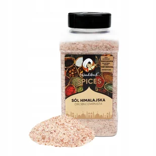 Sól Himalajska Różowa Drobnoziarnista 1000g Sindibad - Sól - miniaturka - grafika 1