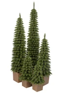 Choinki - Choinka Sztuczna Świerk Zakopiański SLIM w kwadratowej donicy 80 cm X-CHOINKA - miniaturka - grafika 1