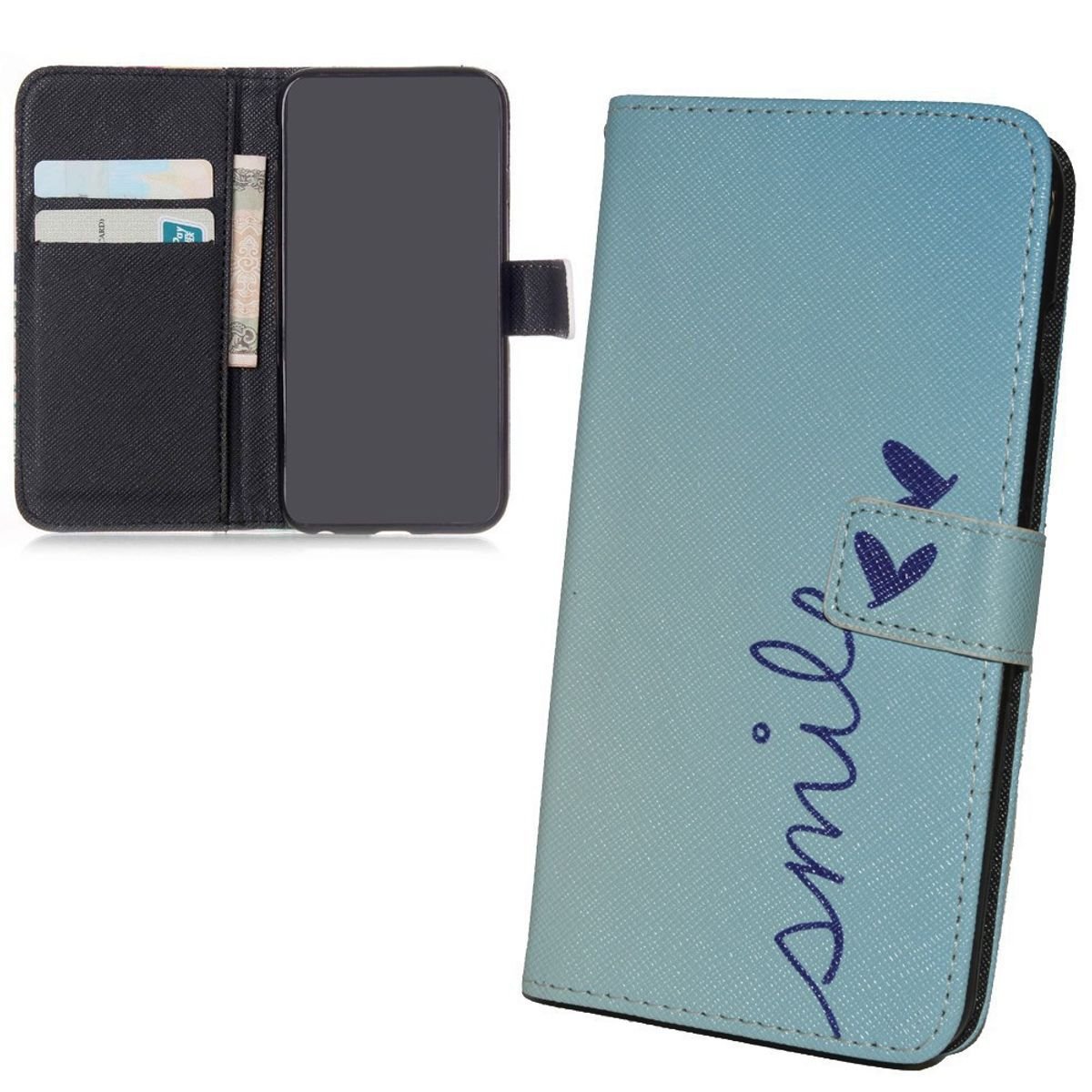 Etui na telefon komórkowy Etui na telefon komórkowy Apple iPhone 6s Plus Napis Smile Blue