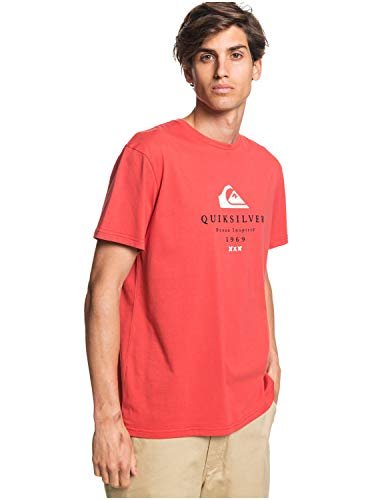 Quiksilver Męski Screen Tee First Fire - T-shirt dla mężczyzn, Baked Apple, XS, EQYZT05841