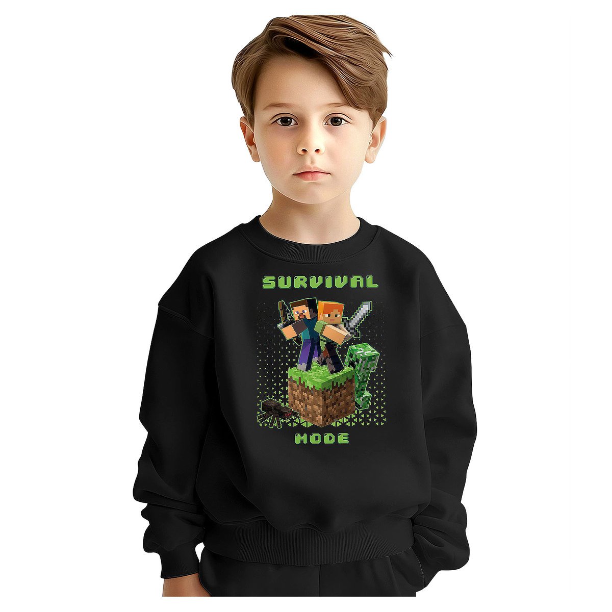 BLUZA DZIECIĘCA MŁODZIEŻOWA MINECRAFT 104 WZORY PREZENT JAKOŚĆ