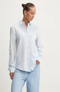 Desigual koszula bawełniana CHIBA damska kolor niebieski regular z kołnierzykiem klasycznym 24WWCW22 - Koszule damskie - miniaturka - grafika 1