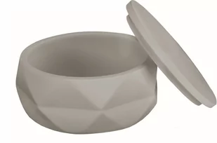 Kleine Wolke Crackle Jar Pojemnik łazienkowy szary - Kubki na szczoteczki do zębów - miniaturka - grafika 1