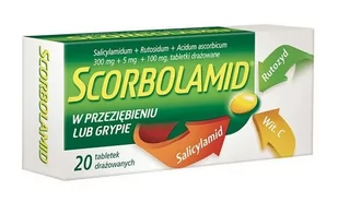 Polpharma Scorbolamid 20 drażetek - Przeziębienie i grypa - miniaturka - grafika 1