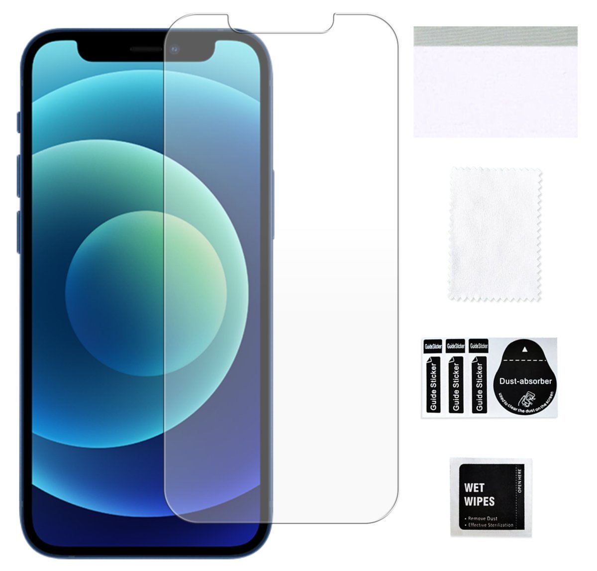 Szkło hybrydowe do IPHONE 12 MINI szybka ochronna na ekran trwałe 9H