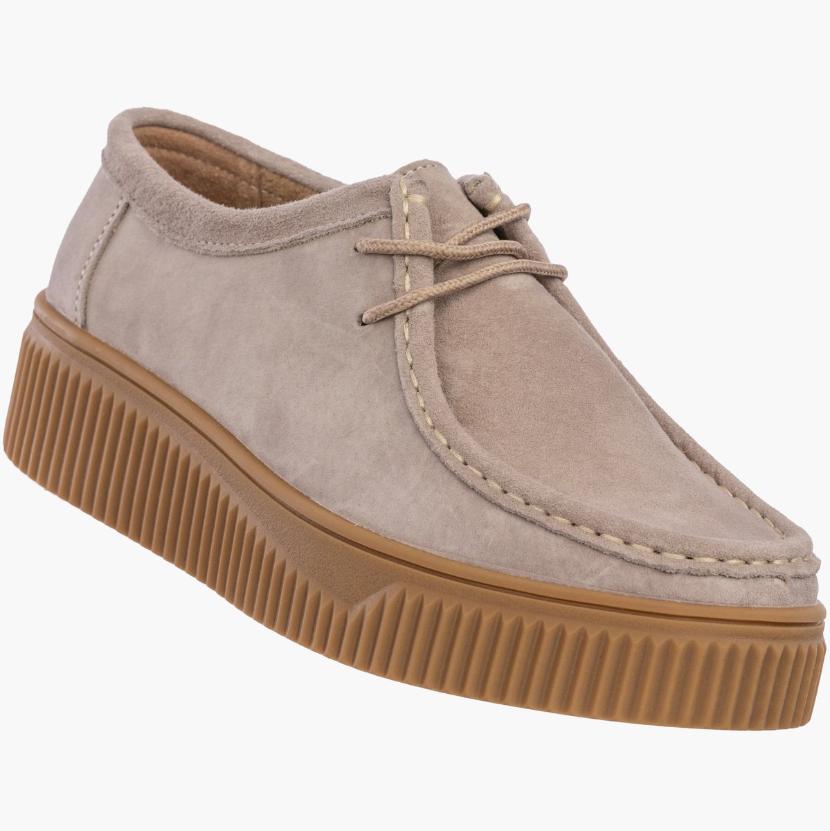 Półbuty Damskie Skórzane Buty Na Platformie Beżowe Filippo DP7508/26 Beżowy 37