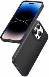 Ugreen LP627 Silky Silicone Protective Case gumowe elastyczne silikonowe etui na telefon do iPhone 14 Pro czarny (90921) - Etui i futerały do telefonów - miniaturka - grafika 1