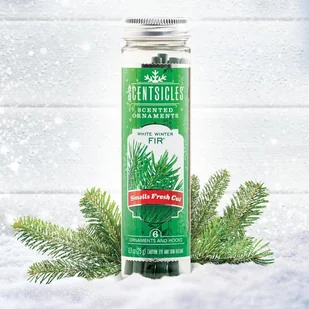 Patyczki zapachowe na choinkę 6 sztuk White Winter Fir Scentsicles - Zapachy do domu - miniaturka - grafika 1