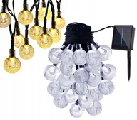 Lampy ogrodowe - GIRLANDA Lampki ogrodowe SOLARNE 30 LED CIEPŁE - miniaturka - grafika 1