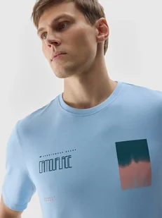 T-shirt z nadrukiem męski 4F - Koszulki męskie - miniaturka - grafika 1