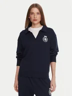 Bluzy damskie - Tommy Hilfiger Bluza UW0UW06078 Granatowy Regular Fit - miniaturka - grafika 1