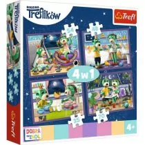 Trefl puzzle Wieczorne rytuały Treflików, 4w1 - Puzzle - miniaturka - grafika 1