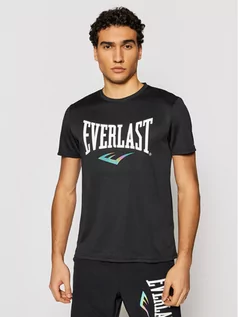 Koszulki męskie - Everlast T-Shirt 855030-60 Czarny Regular Fit - grafika 1