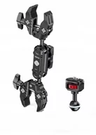 Selfie stick - Mocowanie Uchwyt Imadło Magic Arm 2x Klips Zacisk + Głowica 3d 1/4"" / Ulanzi C017 / C046gbb1 - miniaturka - grafika 1