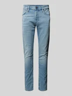 Spodnie męskie - Jeansy o kroju slim fit z 5 kieszeniami - miniaturka - grafika 1