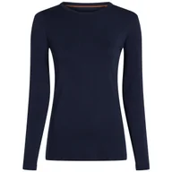 Koszulki sportowe damskie - Damska koszulka Icebreaker Women Merino Blend Core Midweight LS Crewe Rozmiar: L / Kolor: ciemnoniebieski - miniaturka - grafika 1