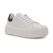 Trampki damskie - Calvin Klein Skórzane trampki - miniaturka - grafika 1