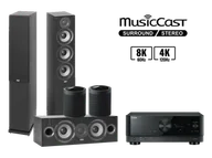 Kino domowe - RX-V6A (czarny) + Debut 2.0 F5.2 (czarny) + Debut 2.0 C5.2 (czarny) + 2x MusicCast 20 (czarny) - miniaturka - grafika 1