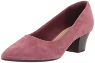 Czółenka - Clarks Damskie czółenka Teresa Step Pumps, zamszowe w ciemnej różie, 39,5 EU, Zamsz w ciemnej różie, 39.5 EU - miniaturka - grafika 1