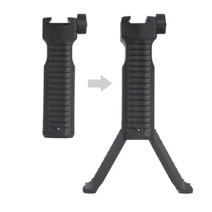 Strike Industries - Chwyt przedni z dwójnogiem Strike Picatinny - Czarny - SI-AR-BIPOD - Osprzęt do wiatrówek - miniaturka - grafika 1