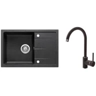 Zlewozmywaki z baterią - Deante Zlewozmywak stalowy + bateria zlew stojąca + osprzęt ZRDA2113 - miniaturka - grafika 1