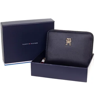 Tommy hilfiger portfel damski poppy plus med za czarny - Portfele - miniaturka - grafika 1