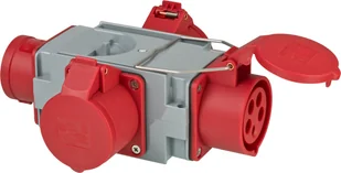 Brennenstuhl 1081640 adapter wtyczek zasilających Szary, Czerwony - Inne akcesoria elektryczne - miniaturka - grafika 1