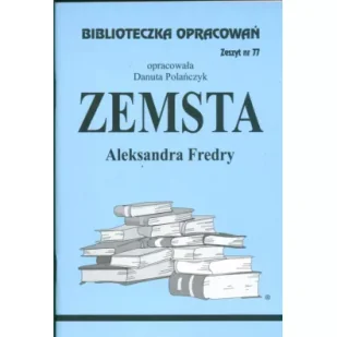 Zemsta. Biblioteczka opracowań. Zeszyt nr 77 - Pomoce naukowe - miniaturka - grafika 1