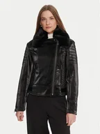 Kurtki damskie - Guess Ramoneska W5BL35 W2820 Czarny Regular Fit - miniaturka - grafika 1