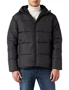 Lonsdale Męska kurtka zimowa Garker z kapturem, czarny, 3XL - Kurtki męskie - miniaturka - grafika 1