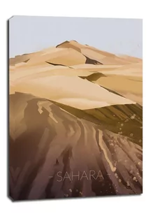 Wydmy Sahara - obraz na płótnie Wymiar do wyboru: 61x91,5 cm - Obrazy i zdjęcia na płótnie - miniaturka - grafika 1
