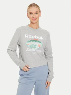 Reebok Bluza Court Sport FT Craw 100076214 Szary Regular Fit - Bluzy damskie - miniaturka - grafika 1