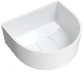 Umywalki - Omnires Cadence M+ Umywalka nablatowa 42x37 cm biały połysk CADENCE420BP - miniaturka - grafika 1