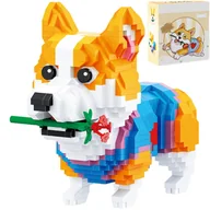 Klocki - Figurka Klocki Konstrukcyjne Pies Corgi Piesek Zabawka Dla Dzieci 997 Ele - miniaturka - grafika 1