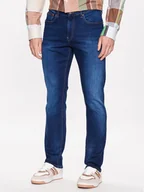Spodnie męskie - Tommy Jeans Jeansy Ryan DM0DM09548 Granatowy Regular Fit - miniaturka - grafika 1