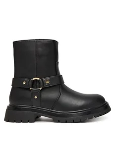 Tommy Hilfiger Botki T3A5-34021-1355999 Czarny - Buty dla chłopców - miniaturka - grafika 1