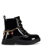Buty dla dziewczynek - Nelli Blu Trzewiki CM231212-3 Czarny - miniaturka - grafika 1