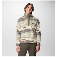 Bluzy sportowe męskie - Męska bluza Columbia Helvetia™ II Printed Half Snap Fleece Rozmiar: XL / Kolor: zielony - miniaturka - grafika 1