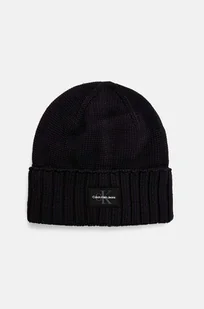Calvin Klein Jeans czapka bawełniana kolor czarny bawełniana K50K512463 - Czapki męskie - miniaturka - grafika 1