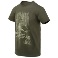 Koszulki sportowe męskie - Koszulka męska Helikon-Tex T-Shirt (Home Sweet Home) Rozmiar: L / Kolor: zielony - miniaturka - grafika 1