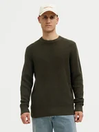 Swetry męskie - Jack & Jones Sweter Global 12287594 Zielony Regular Fit - miniaturka - grafika 1