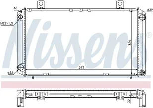 NISSENS Chłodnica 64059A - Chłodnice - miniaturka - grafika 1