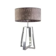 Lampy stojące - Lampa podłogowa LYSNE Thor, 60 W, E27, beton/srebrna, 61x40 cm - miniaturka - grafika 1
