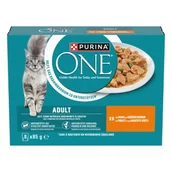 Mokra karma dla kotów - Purina ONE Karma mokra Kot Adult Delikatne kawałki w sosie 8 x 85 g - miniaturka - grafika 1